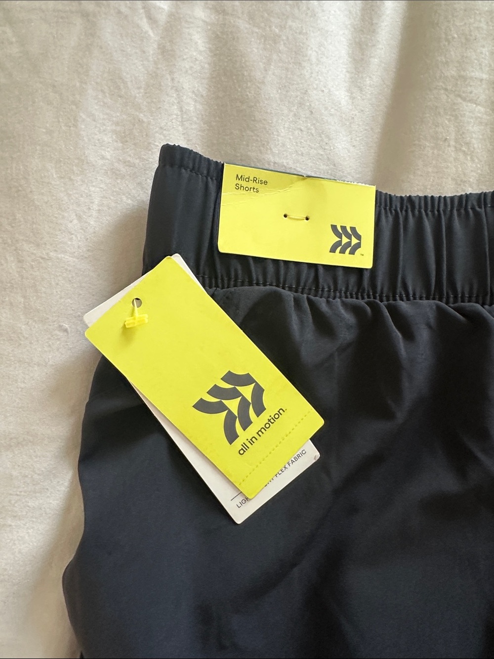 All in Motion Black Drawstring Active Shorts - Picture 3 of 4